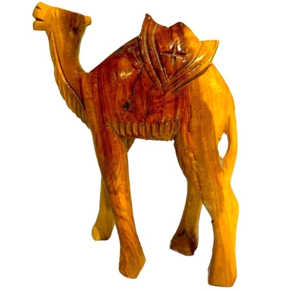 Hand carved wooden North African Camel